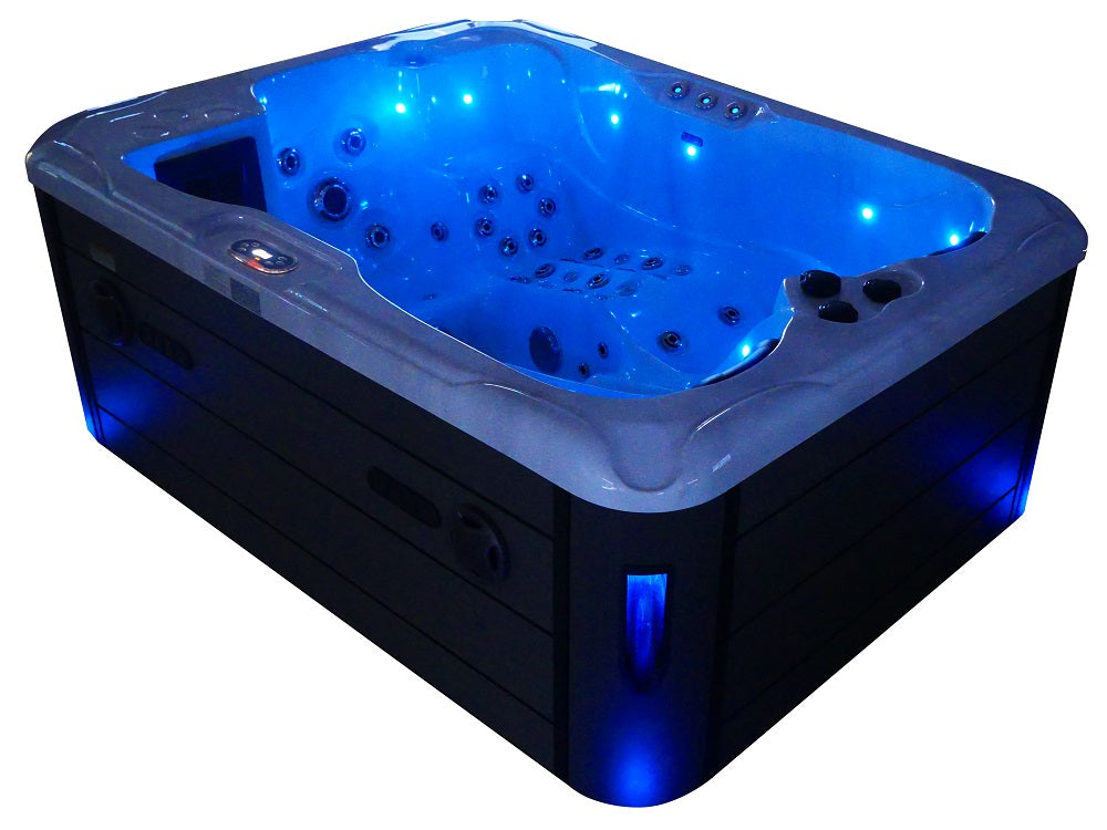 Minipiscina Idromassaggio Bivita Mauritius SPA18 Bianca con 71 Getti e Bluetooth