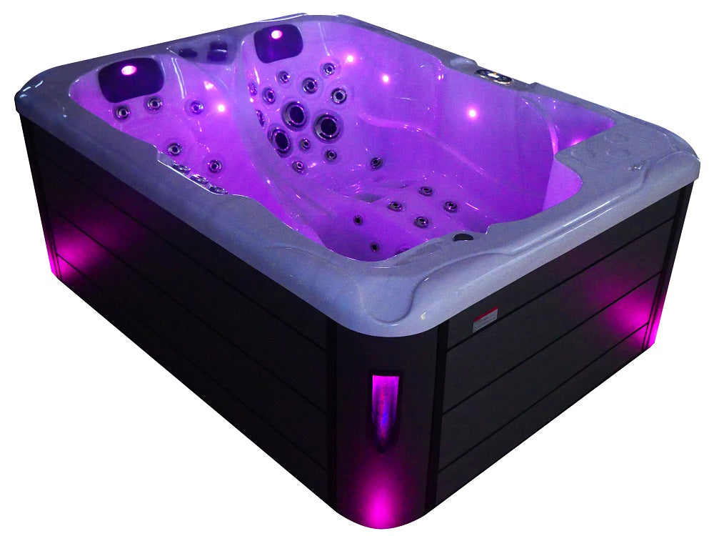 Minipiscina Idromassaggio Bivita Mauritius SPA18 Bianca con 71 Getti e Bluetooth