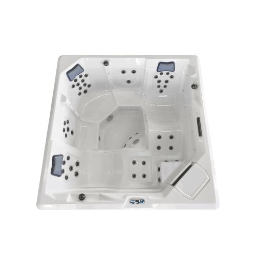 Minipiscina Idromassaggio da Esterno Bivita Divina SPA32 210x210x90 cm con 51 Getti e Cascata