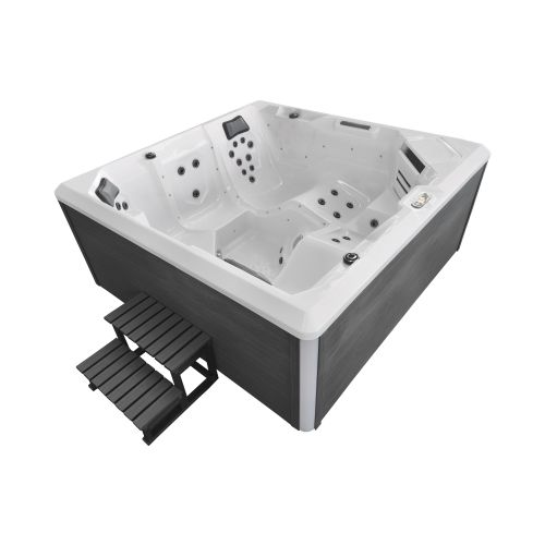 Minipiscina Idromassaggio da Esterno Bivita Divina SPA32 210x210x90 cm con 51 Getti e Cascata