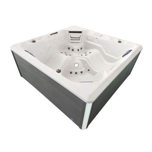 Minipiscina Idromassaggio da Esterno Bivita Divina SPA32 210x210x90 cm con 51 Getti e Cascata