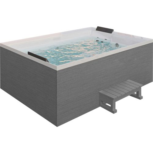 Minipiscina Idromassaggio da Esterno Bivita New Nimbus Plus Extra Lusso 190x140x70 cm 2 Lettini con 24 Getti (Copia)