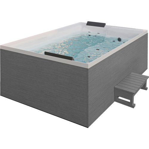 Minipiscina Idromassaggio da Esterno Bivita New Nimbus Plus Extra Lusso 190x140x70 cm 2 Lettini con 24 Getti (Copia)