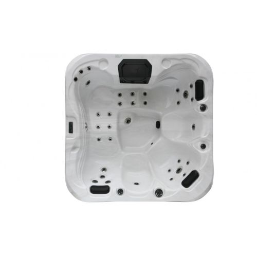 Minipiscina Idromassaggio da Esterno Bivita Tahiti SPA54 200x200x88 cm Bianca con 31 Getti