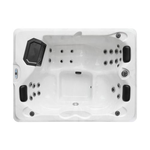 Minipiscina Idromassaggio da Esterno Bivita Diablo SPA56 210x160x80 cm Bianca con 25 Getti