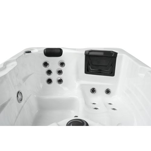 Minipiscina Idromassaggio da Esterno Bivita Diablo SPA56 210x160x80 cm Bianca con 25 Getti