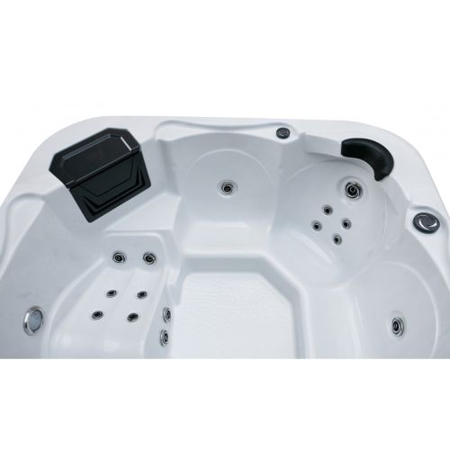 Minipiscina Idromassaggio da Esterno Bivita Tirol SPA58 210x210x80 cm Bianca con 28 Getti