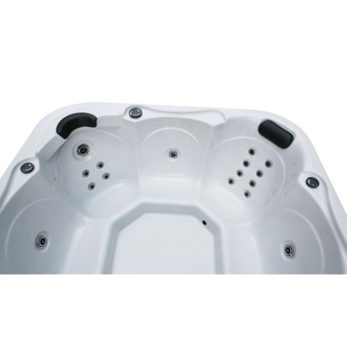 Minipiscina Idromassaggio da Esterno Bivita Tirol SPA58 210x210x80 cm Bianca con 28 Getti