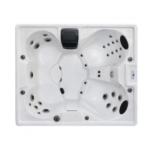 Minipiscina Idromassaggio da Esterno Bivita SPA62 5 Posti Argento Sterling con 34 Getti