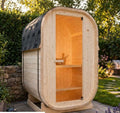 Sauna Finlandese da Esterno Bivita Cube S Hanko 1-2 Persone 128,2x120x194 cm