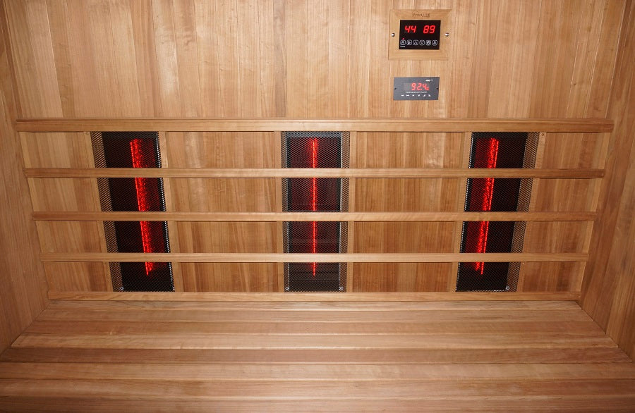 Sauna Bivita Kotka F70150 Doppia Funzione Finlandese e Infrarossi per 4-5 Persone con Forno 6 kW