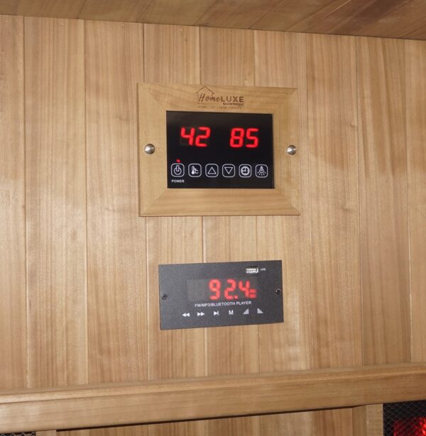 Sauna Bivita Kotka F70150 Doppia Funzione Finlandese e Infrarossi per 4-5 Persone con Forno 6 kW