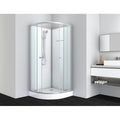 Cabina Box Doccia Bivita Ocean2 90x90x203 cm Circolare con Piatto Antiscivolo Incluso